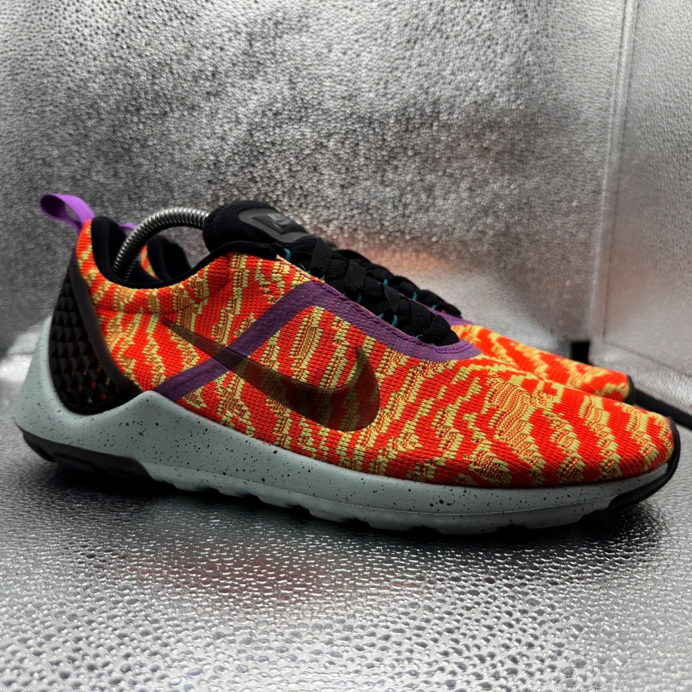 Size 10.5 Nike Roshe One Jacquard Knit Mens Orange Yellow Excellent 777503-006